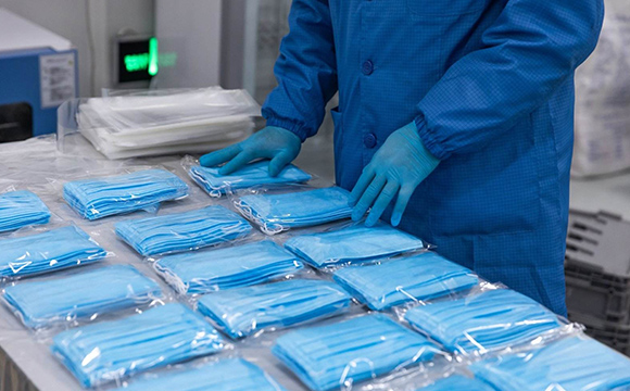 华盛兴邦承接的南充蓬安首条医用口罩生产线即将试生产，日产口罩30万只！